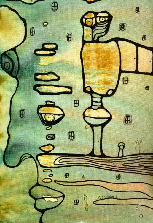 wall art tapestry 'Blue Men'