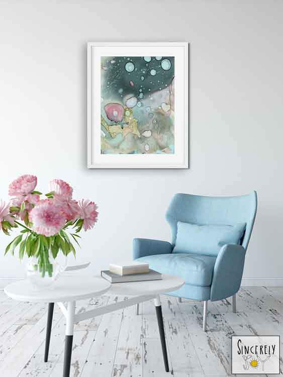 Happy Free Art Wednesday! 8.9.2017 &#39;Organic in Blue 02&#39;