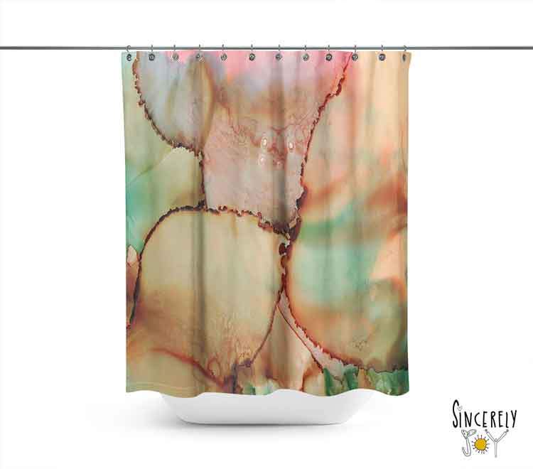 Abstract Shower Curtain &#39;Abstract Kiss&#39;