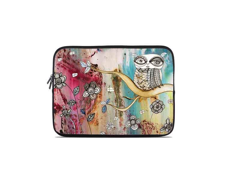 &#39;Surreal Owl&#39; Laptop/Tablet Sleeve