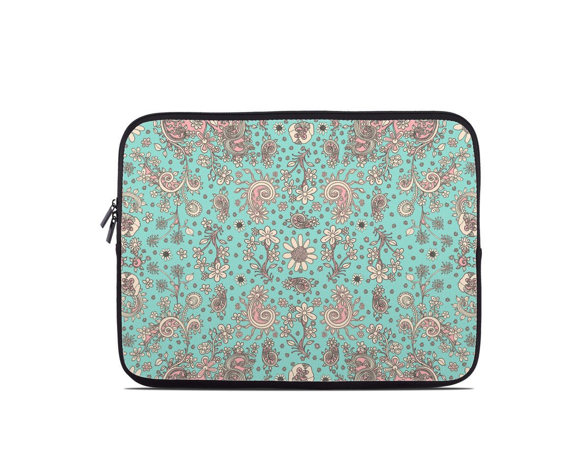 &#39;Teal Birds of a Flower&#39; Laptop/Tablet Sleeve