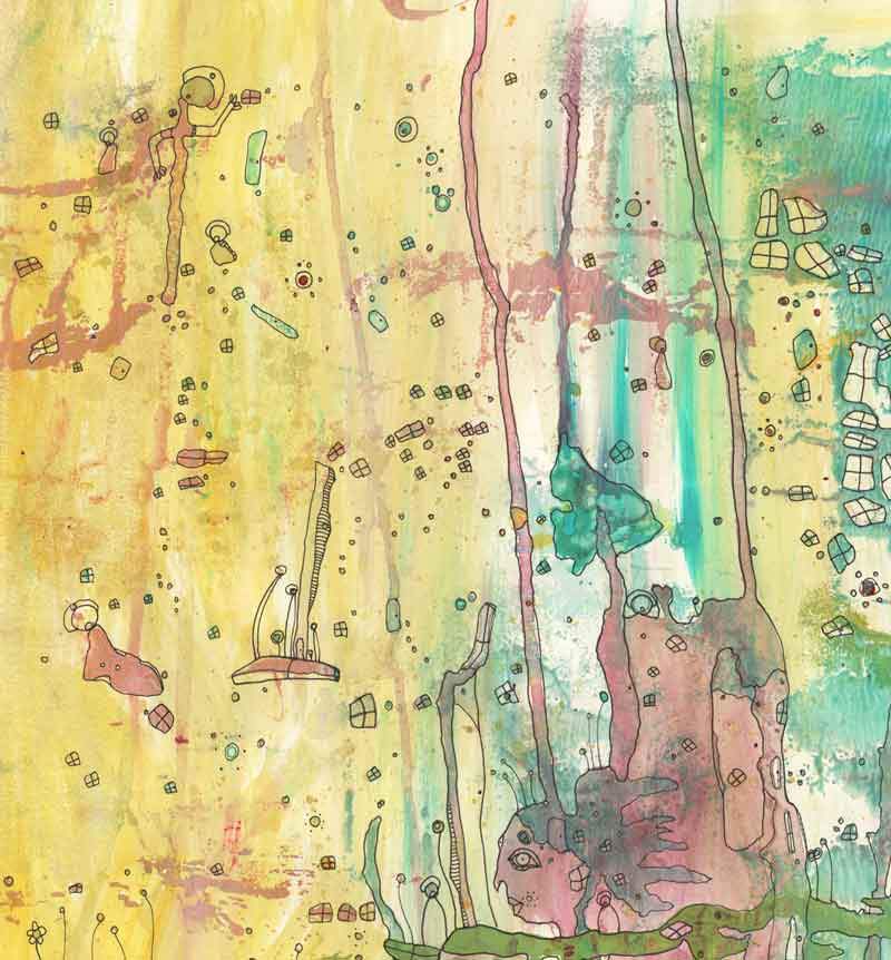 wonderland-mixed-media-painting