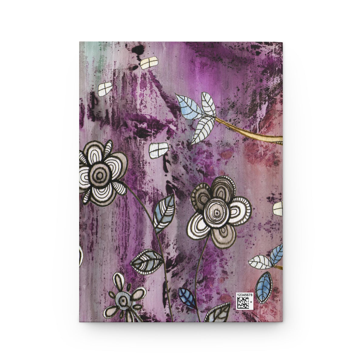 Owl Dream Hardcover Journal &quot;Surreal Owl 1 in purple&quot;