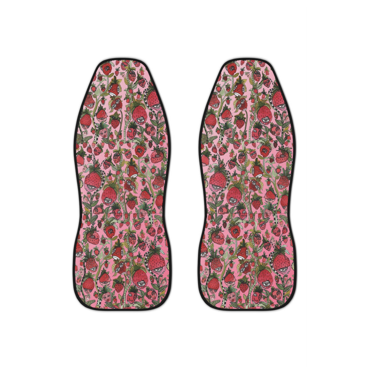 Fun Strawberry Car Seat Covers &quot;Strawberry Friends&quot;