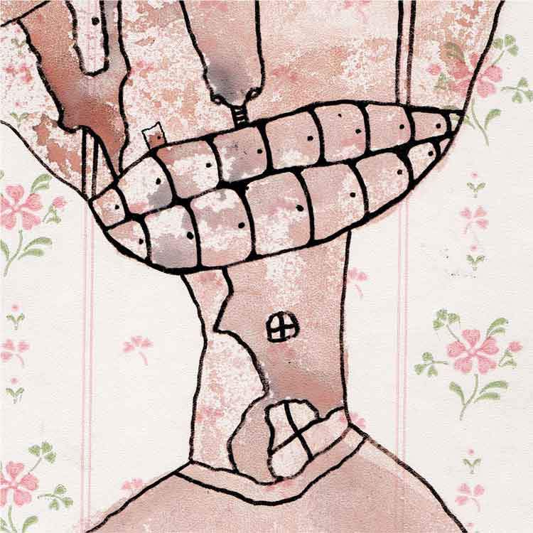 Tote Bag Mixed Media Art &#39;She&#39;