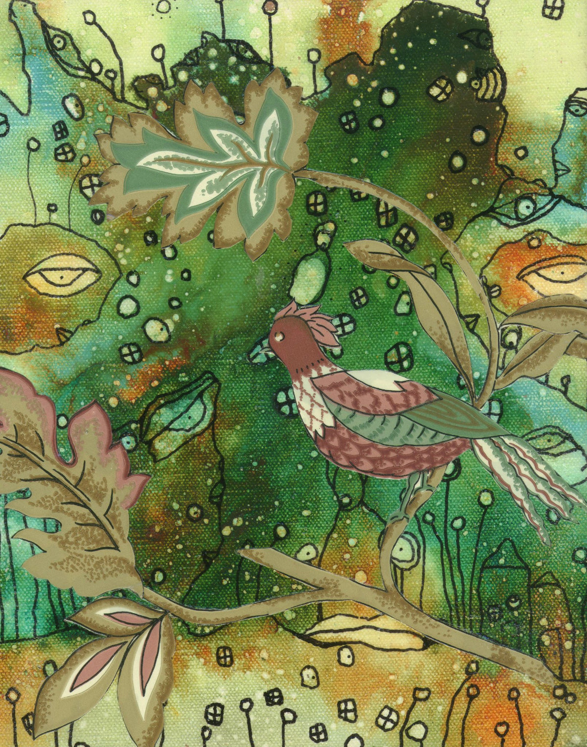 sing me a song mixedmedia art