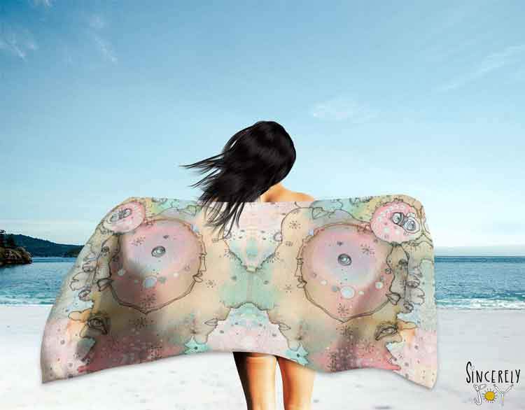 Beach / Bath Towel &#39;Turn Around 1&#39;