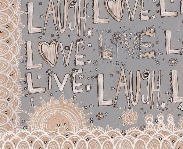 laugh love live grey soft fleece  blanket