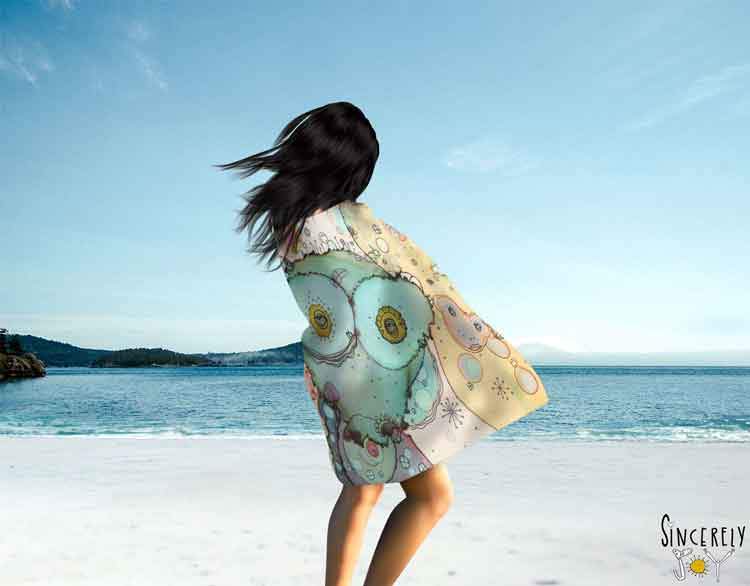 Bath Towel &#39;I See You 2&#39;