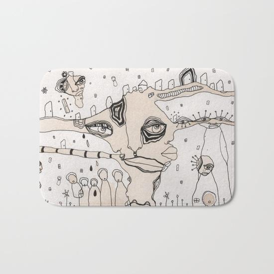 Bath Mat 'Stained 03'