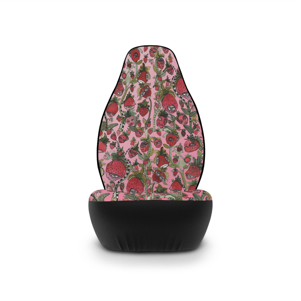 Fun Strawberry Car Seat Covers &quot;Strawberry Friends&quot;