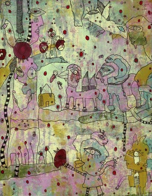 mixed media painting art