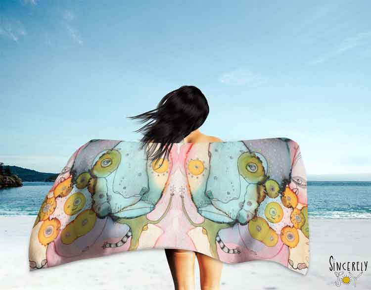 Bath Towel &#39;Dance With Me&#39;