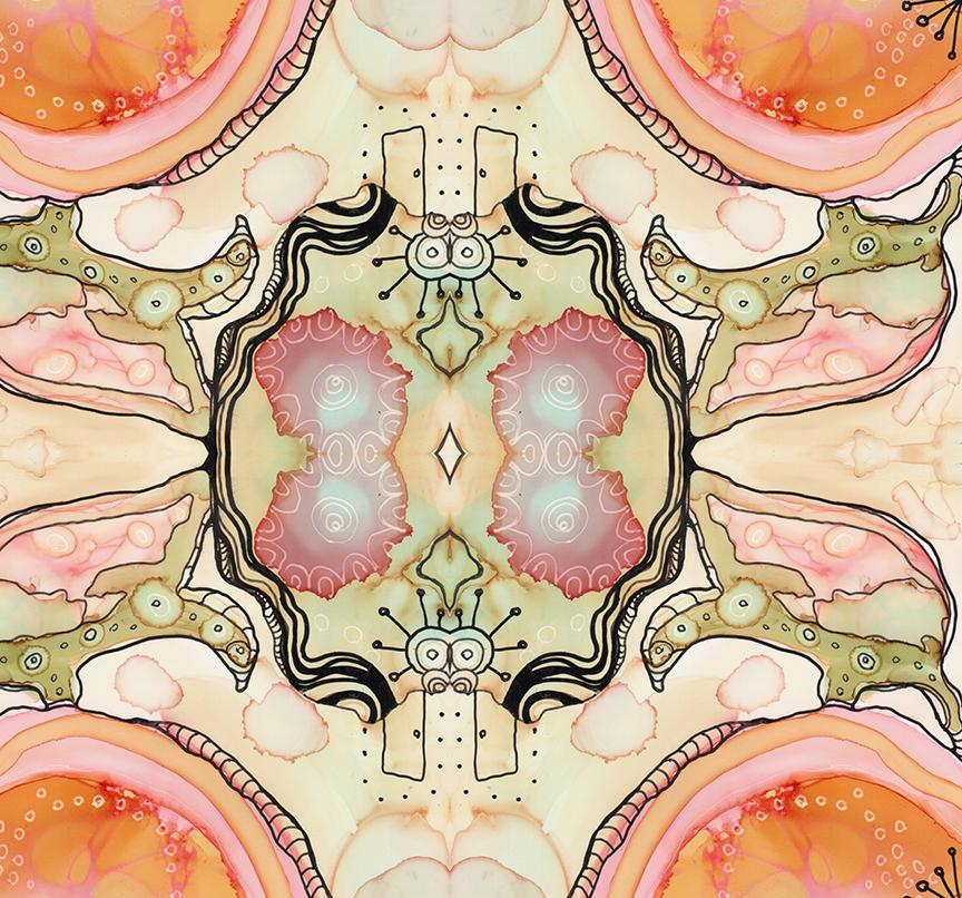 floral doodle shower curtain