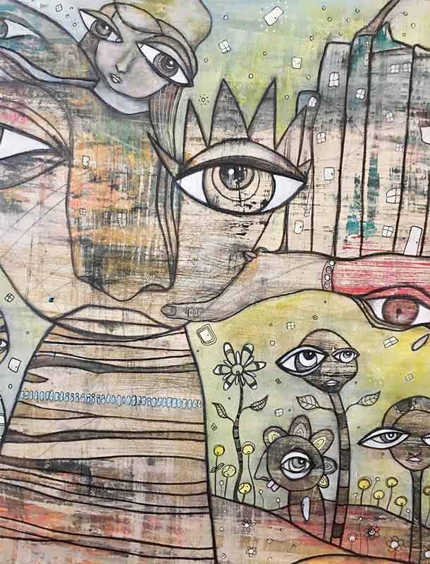 my-sun-and-stars-mixed-media-art