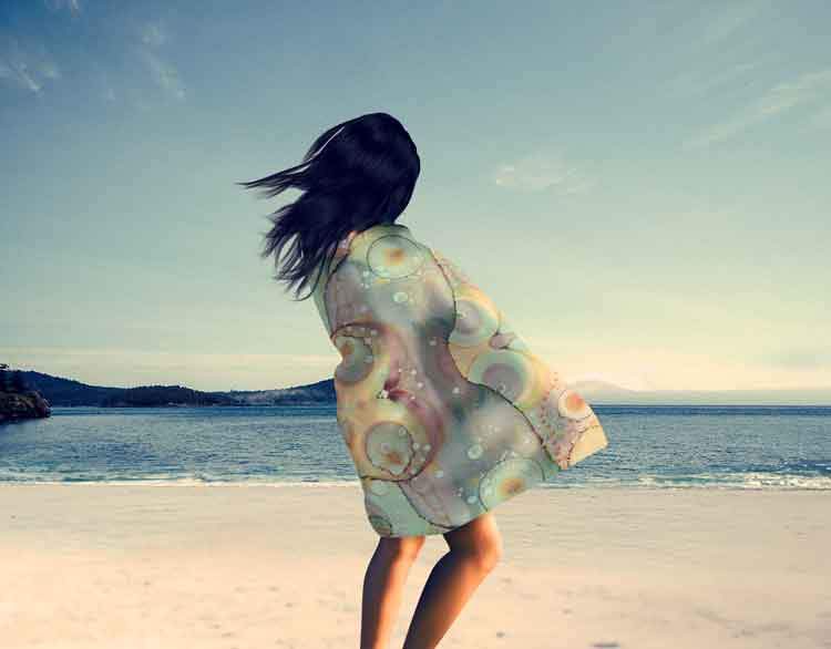 Beach / Bath Towel &#39;Mermaid Tail 02&#39;