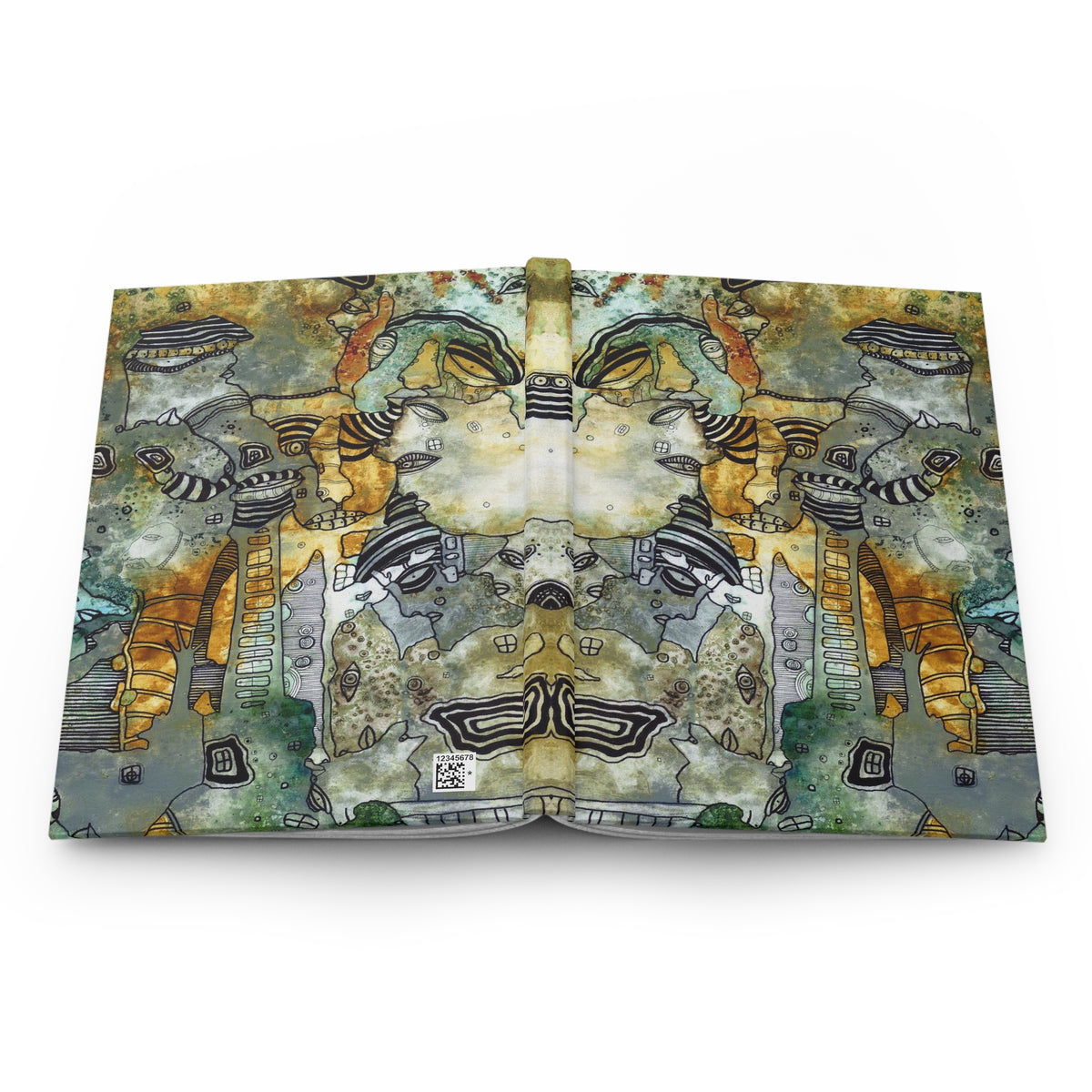 Intuitive Mixed Media Art on Hardcover Journal &quot;Part of Everything&quot;