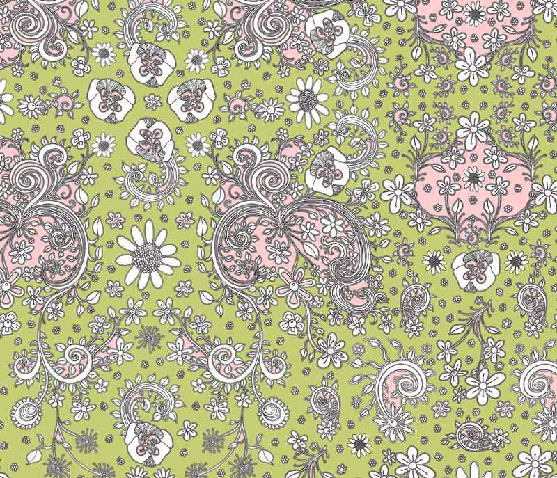 green-floral-duvet-cover