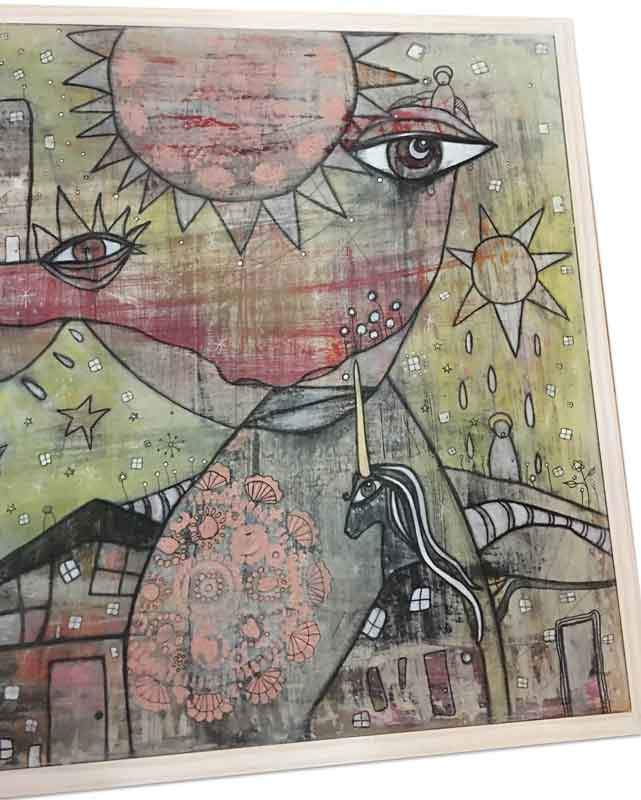 my-sun-and-stars-mixed-media-art