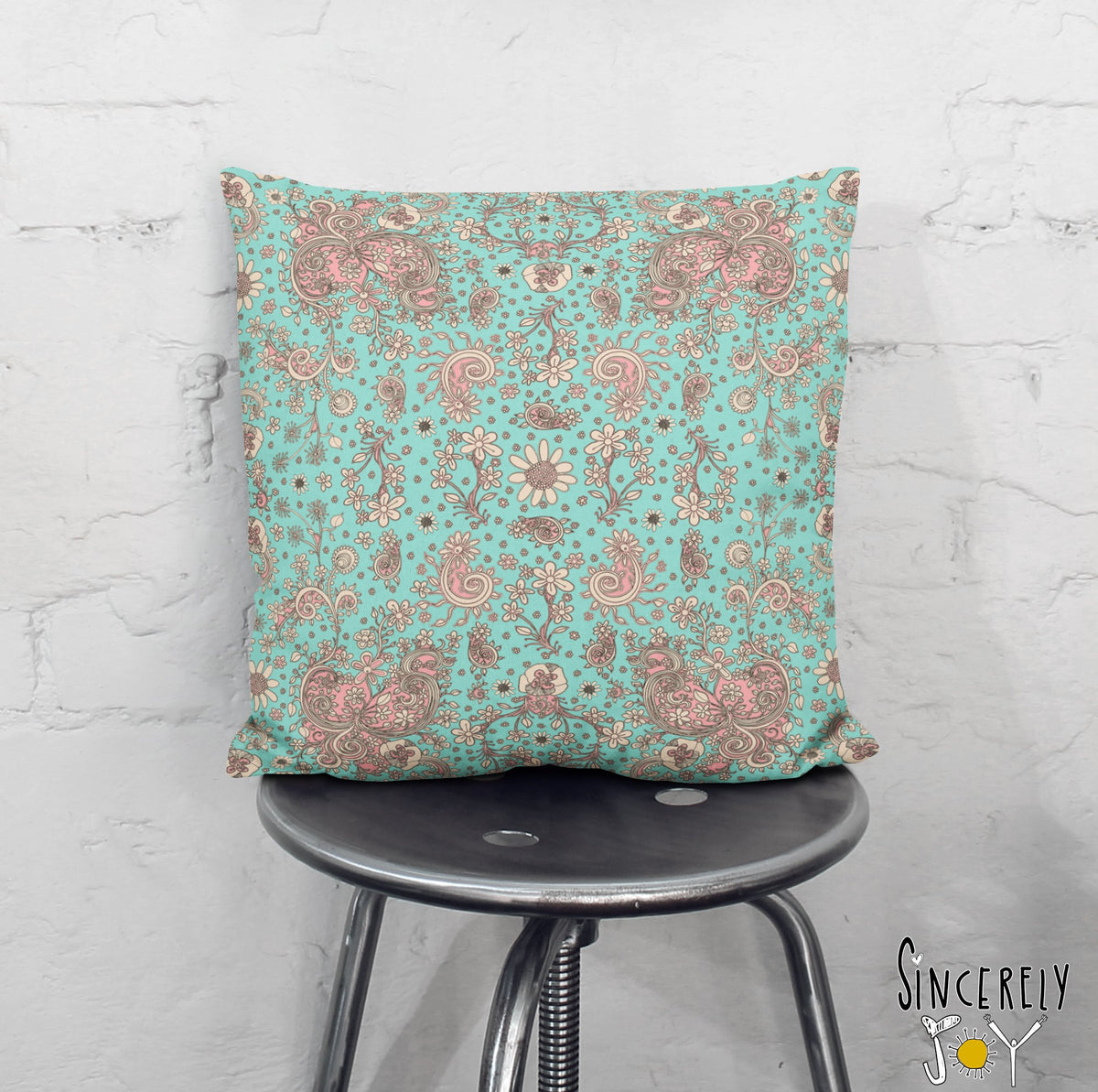 Teal Birds of a Flower 01&#39;