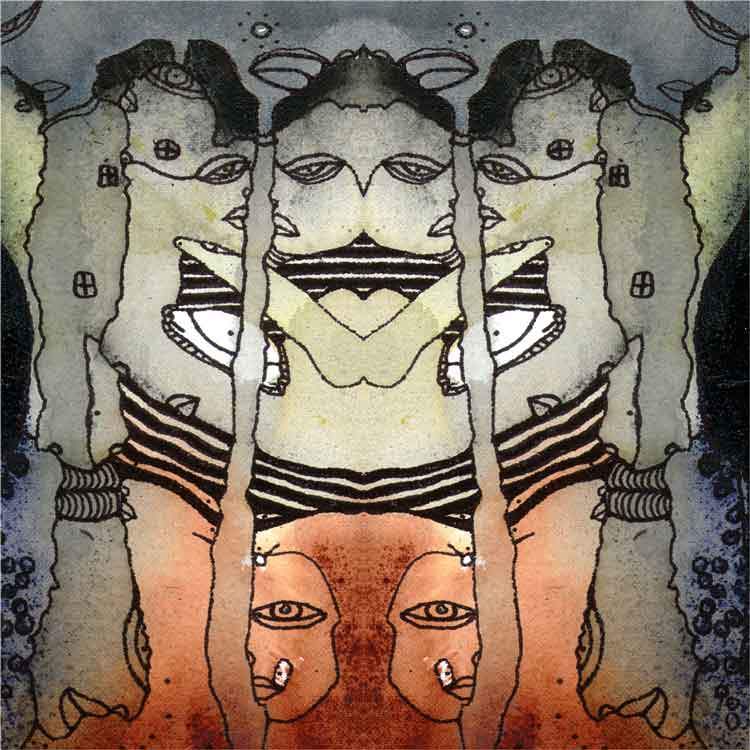 Tote Bag Mixed Media Art &#39;Source 1&#39;