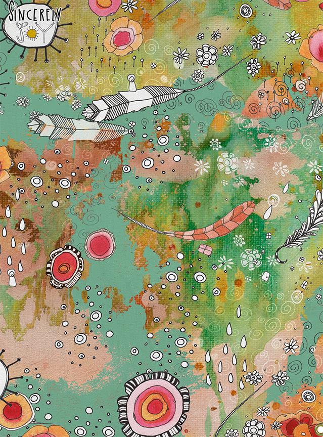 feathers flowers showers tapestry