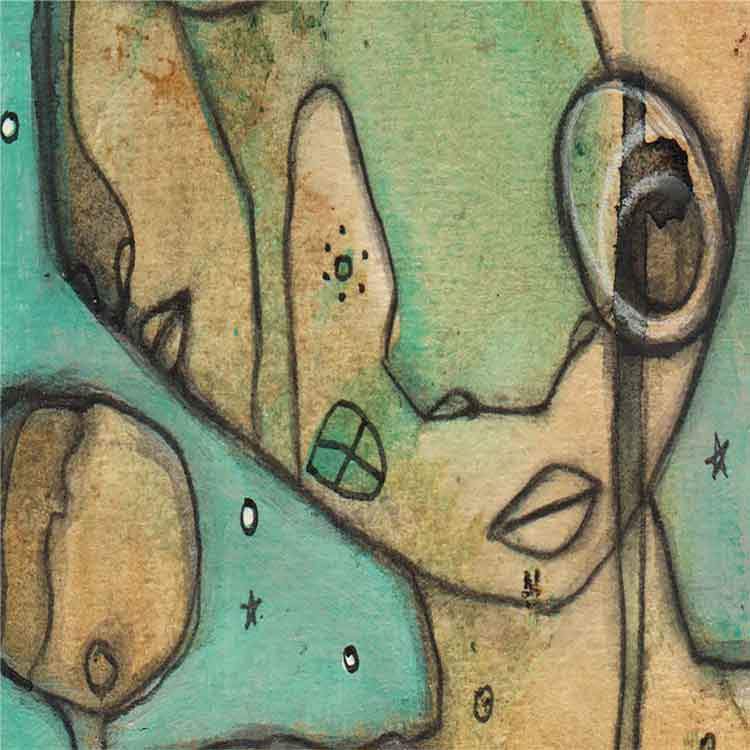 Tote Bag Mixed Media Art &#39;Wishful Thinking&#39;