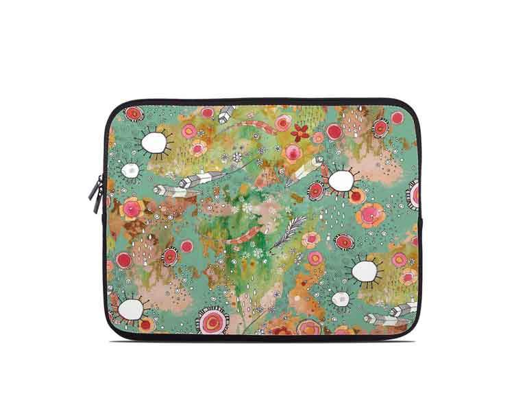 &#39;Feathers, Flowers, Showers&#39; Laptop/Tablet Sleeve