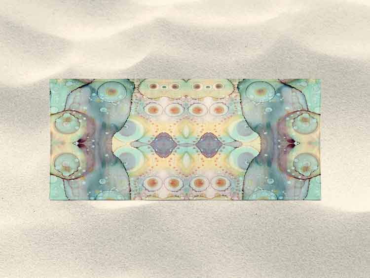 Beach / Bath Towel &#39;Mermaid Tail 02&#39;