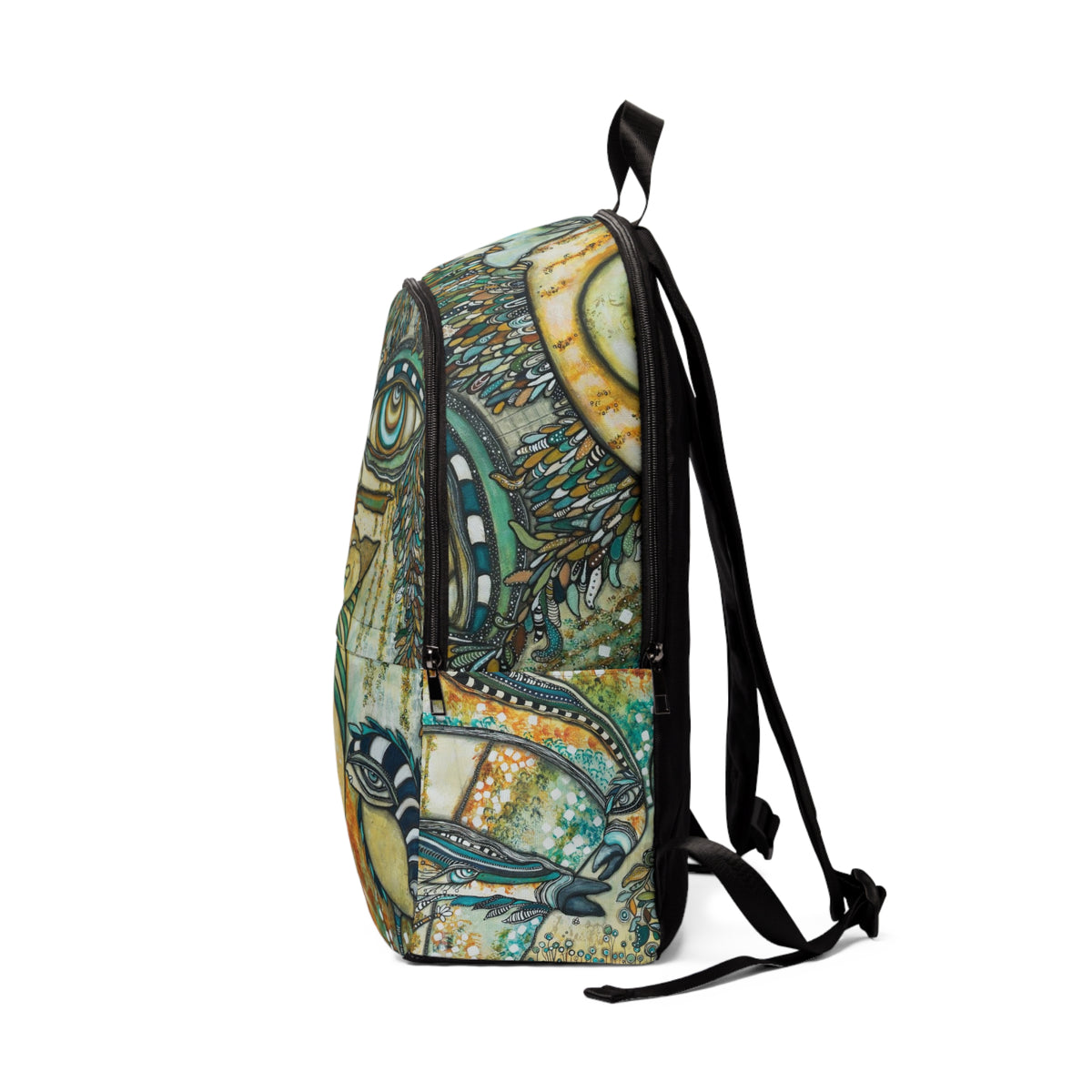 Backpack Original Art Backpack &quot;Love Bird Garden&quot;
