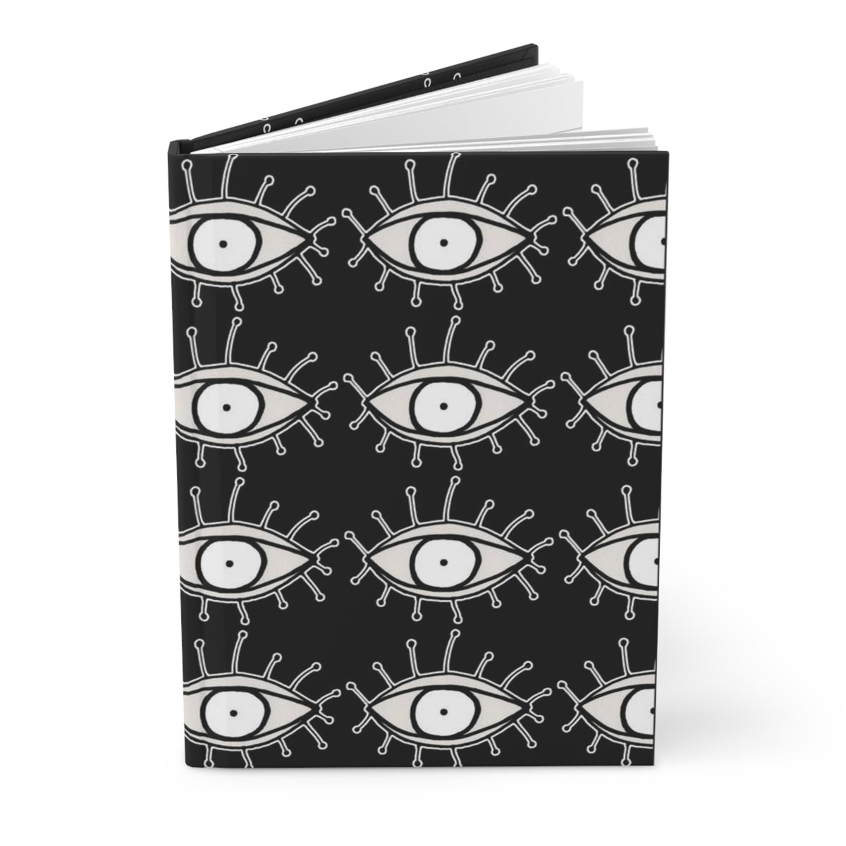 Eyes on Hardcover Black and White Journal &quot;Lashes&quot;