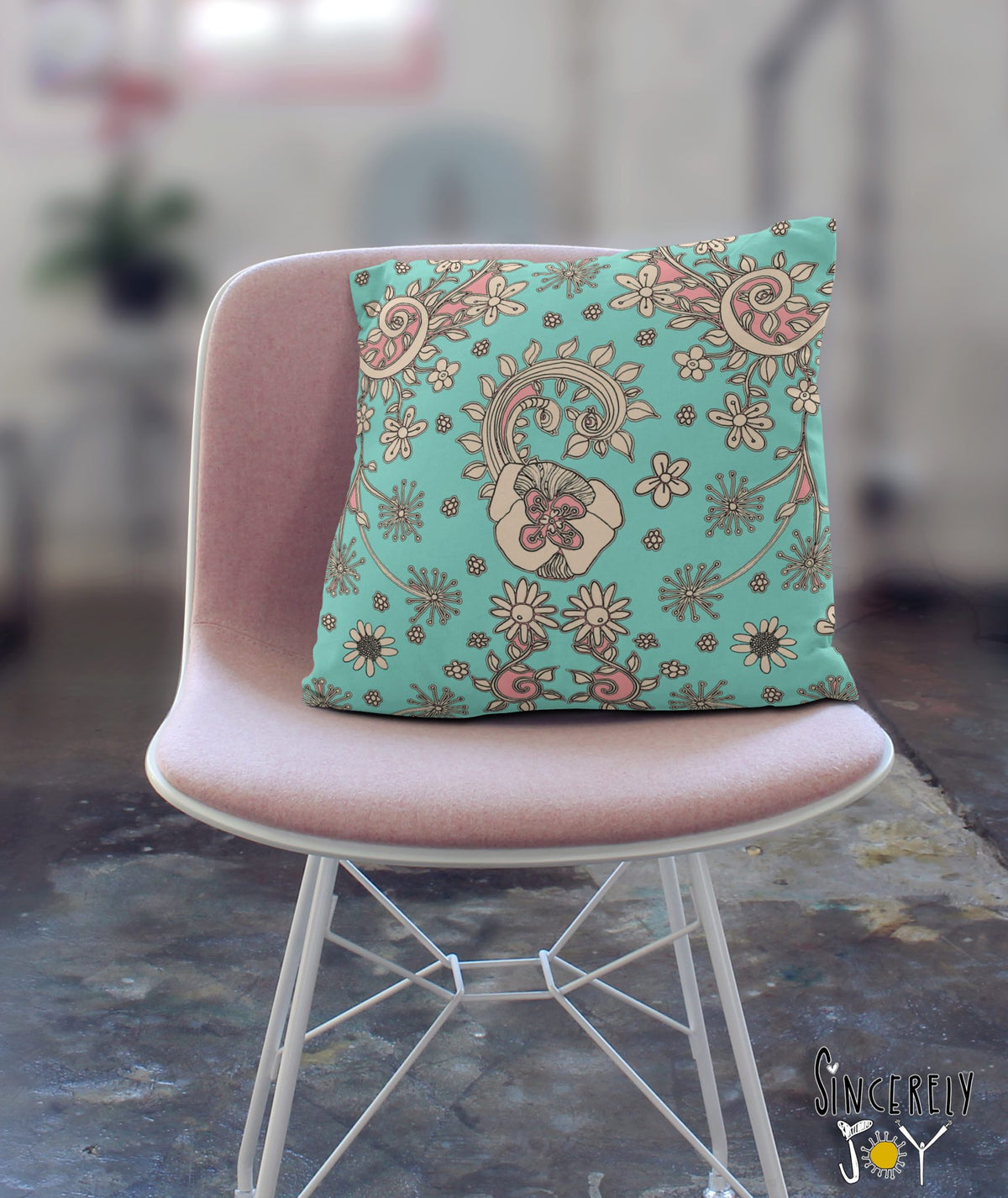 Teal Birds of a Flower 04-2