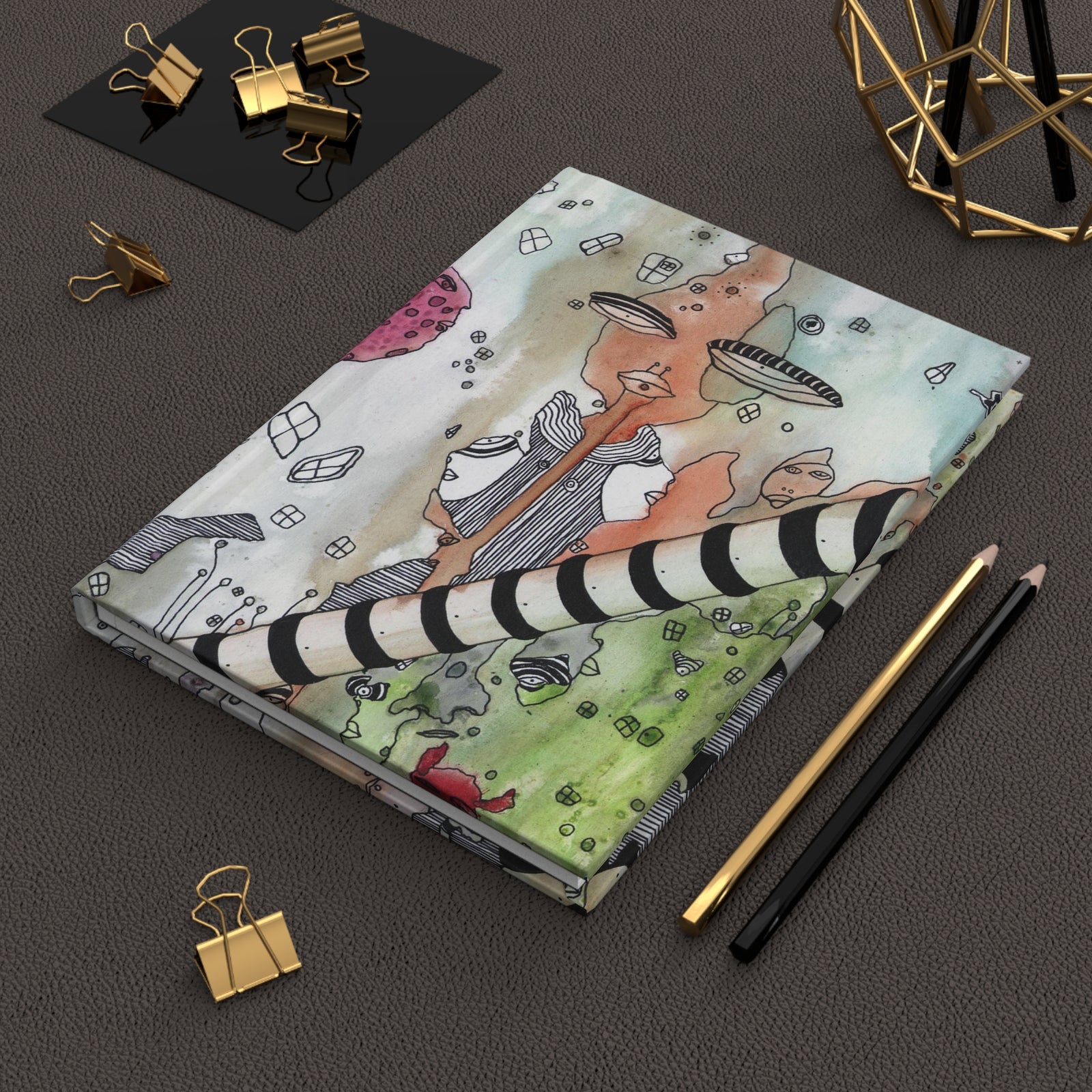 Original Art Dream Journal Travel Diary "A Female Hello"