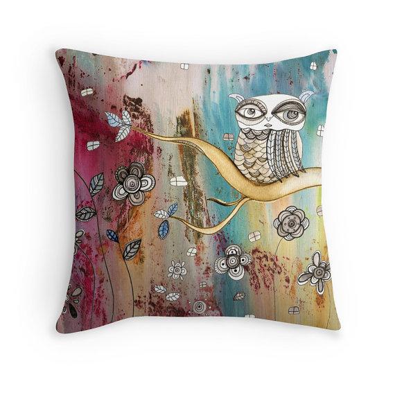 throw-pillow-surreal-owl-i