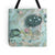 organic in blue tote bag