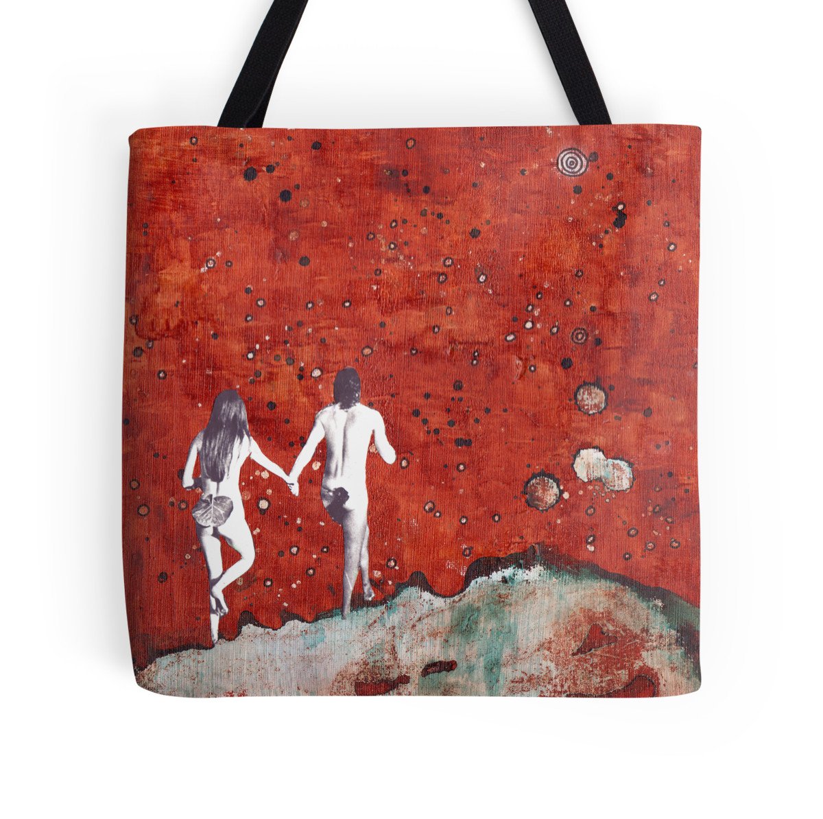 at sunst part of everything tote bag b