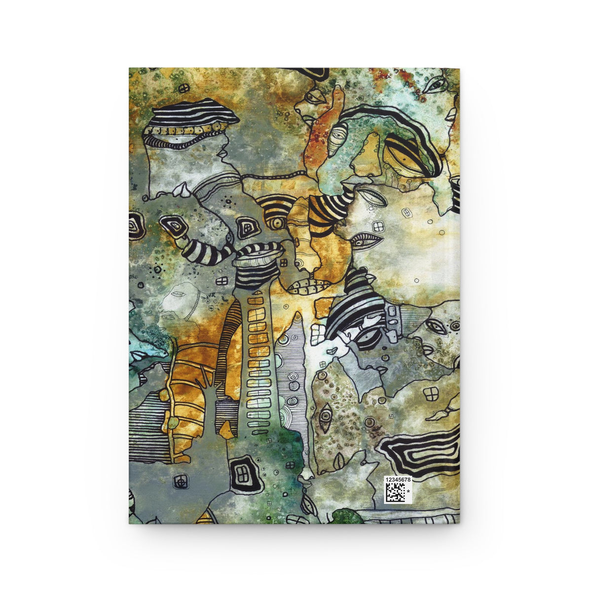 Intuitive Mixed Media Art on Hardcover Journal &quot;Part of Everything&quot;