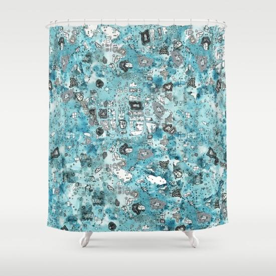 Blue Sky Shower Curtain