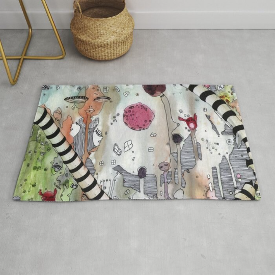 Area Rug &#39;A Female Hello&#39;