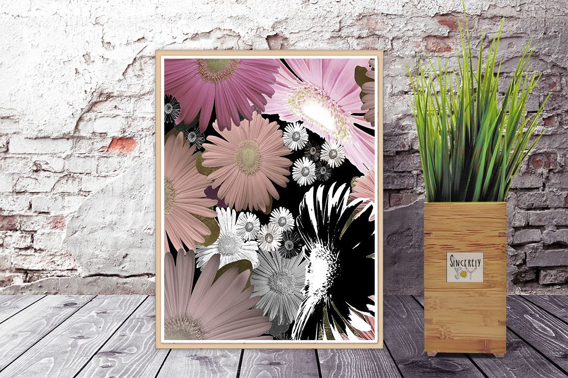 Art Print on Paper &#39;C Floral 06&#39;