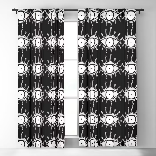 Window Curtains "Big Eye Lashes"