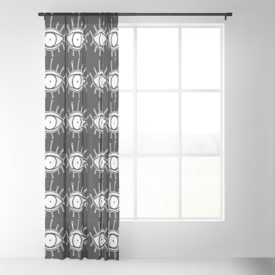 Window Curtains &quot;Big Eye Lashes&quot;