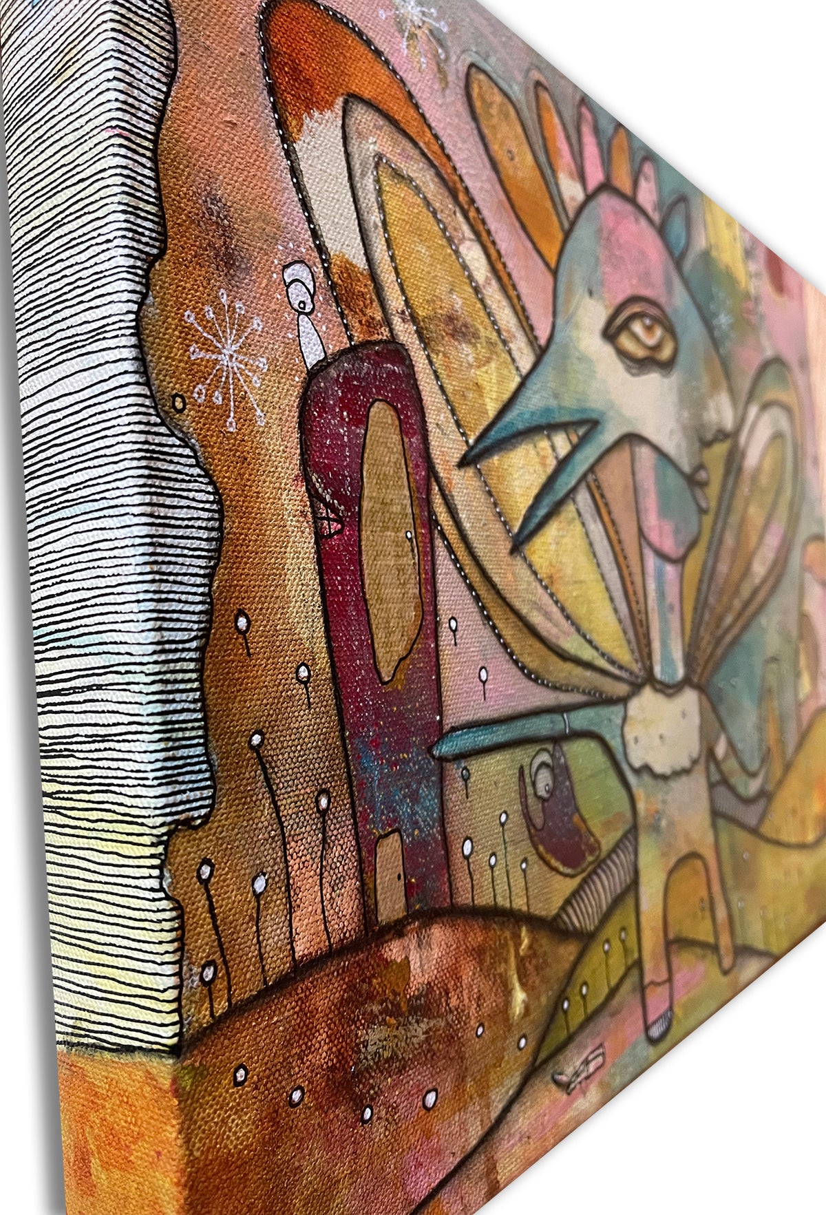 Original Fine Art &#39;Birdman&#39;s Options&#39; on canvas