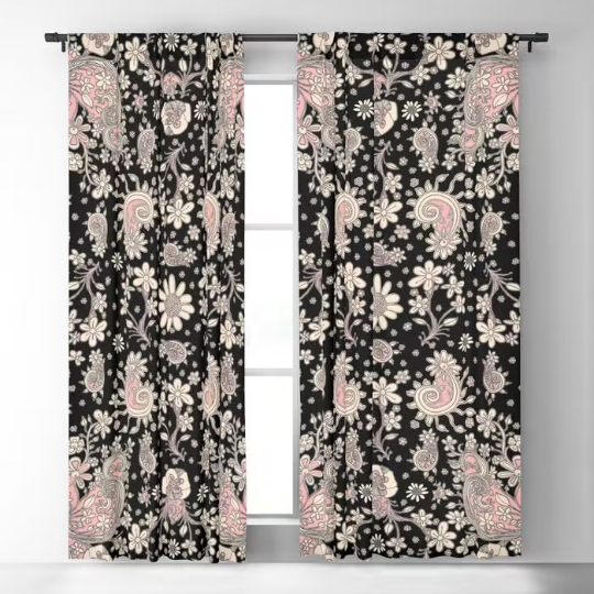 Window Curtains "Birds of a Flower"