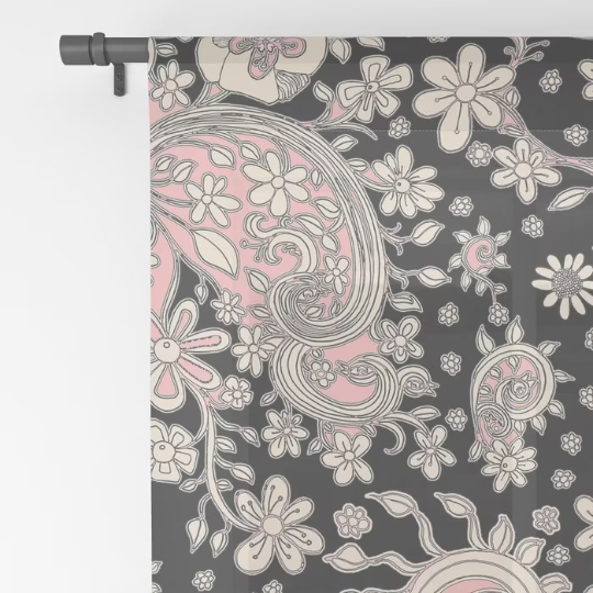 Window Curtains &quot;Birds of a Flower&quot;