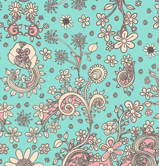 Window Curtains &quot;Birds of a Flower in Teal&quot;