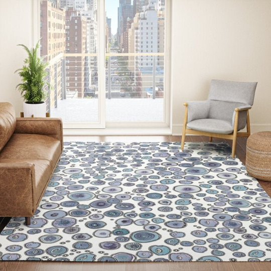 Area Rug 'Blueberry Friends'