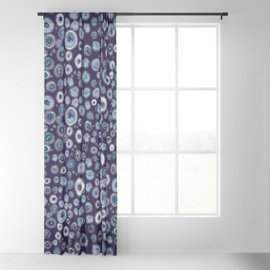 Window Curtains &quot;Blueberry Friends&quot;