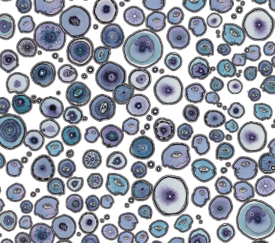 Area Rug &#39;Blueberry Friends&#39;