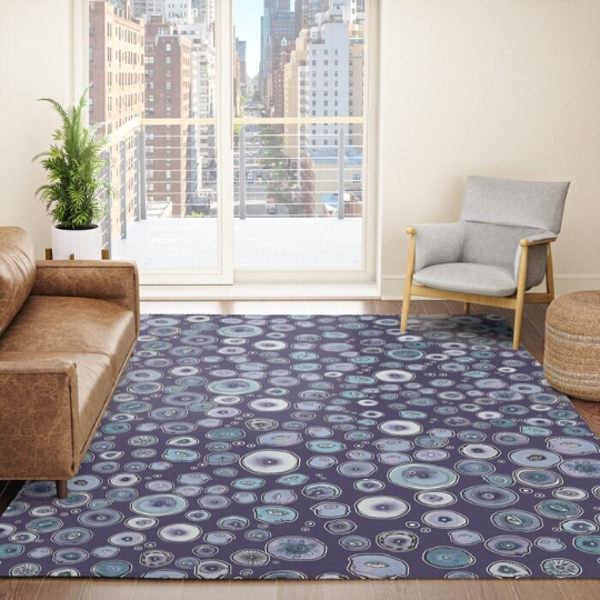 Area Rug &#39;Blueberry Friends Dark&#39;